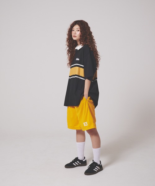 FIRST DOWN(ファーストダウン)の「CVCジャージー ショートスリーブ ラガーシャツ(ポロシャツ・メンズ・ホワイト/サックスブルー/ブラック・L/XL/M)」の16枚目の写真