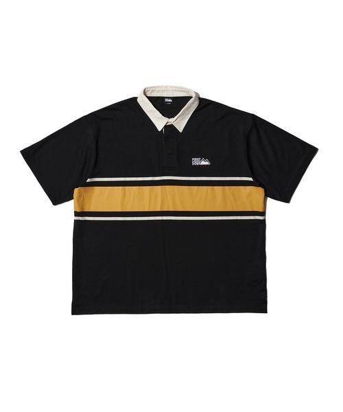 FIRST DOWN(ファーストダウン)の「CVCジャージー ショートスリーブ ラガーシャツ(ポロシャツ・メンズ・ホワイト/サックスブルー/ブラック・L/XL/M)」の17枚目の写真