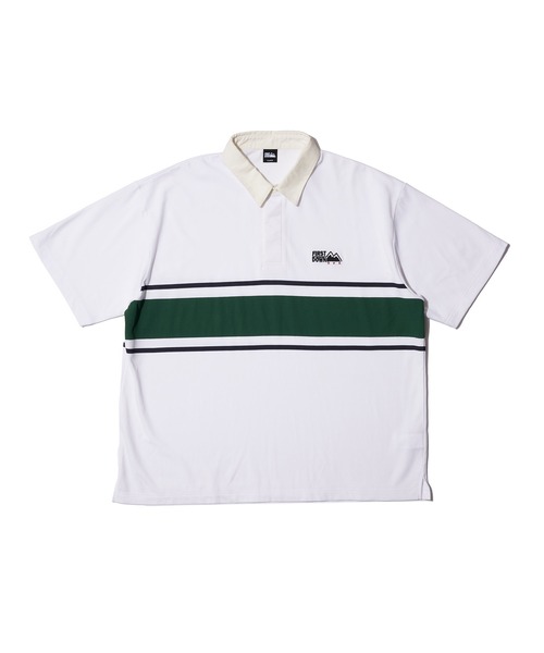 FIRST DOWN(ファーストダウン)の「CVCジャージー ショートスリーブ ラガーシャツ(ポロシャツ・メンズ・ホワイト/サックスブルー/ブラック・L/XL/M)」の22枚目の写真