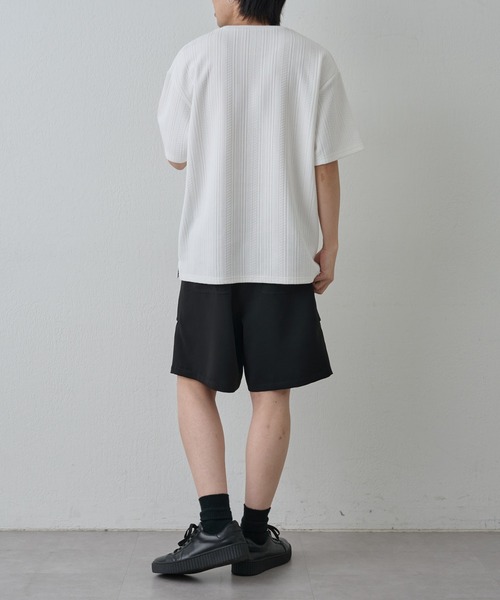 COLONY 2139(コロニートゥーワンスリーナイン)の「ケーブルジャガードTEE(Tシャツ/カットソー・メンズ・ブラック/ホワイト/ブラウン・MEDIUM/LARGE)」の10枚目の写真