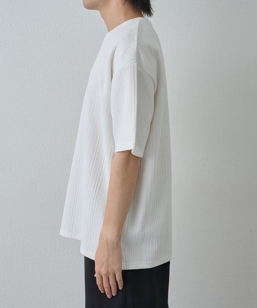 COLONY 2139(コロニートゥーワンスリーナイン)の「ケーブルジャガードTEE(Tシャツ/カットソー・メンズ・ブラック/ホワイト/ブラウン・MEDIUM/LARGE)」の17枚目の写真