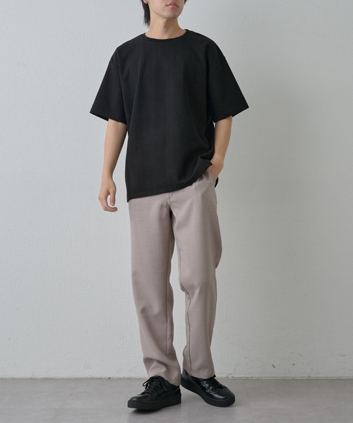 COLONY 2139(コロニートゥーワンスリーナイン)の「ケーブルジャガードTEE(Tシャツ/カットソー・メンズ・ブラック/ホワイト/ブラウン・MEDIUM/LARGE)」の4枚目の写真