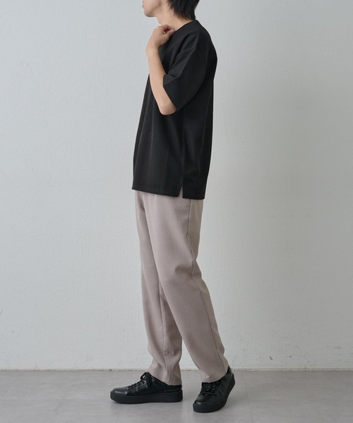 COLONY 2139(コロニートゥーワンスリーナイン)の「ケーブルジャガードTEE(Tシャツ/カットソー・メンズ・ブラック/ホワイト/ブラウン・MEDIUM/LARGE)」の5枚目の写真