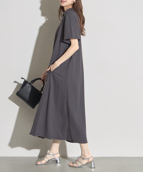 セール】【ZOZO限定】ハーフジップワンピース（ワンピース