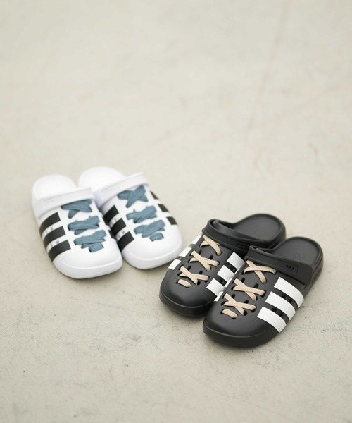 adidas(アディダス)の「adidas/アディダス サンダル ADILETTE CLOG 2.0 アディレッタクロッグ ストラップ付き JQ8058/JS1130/JS1131(サンダル・レディース・ブラック×ホワイト/ブラック×ブラック/ホワイト×ブラック・23.5cm/24.5cm/25.5cm/26.5cm/27.5cm/28.5cm)」の6枚目の写真