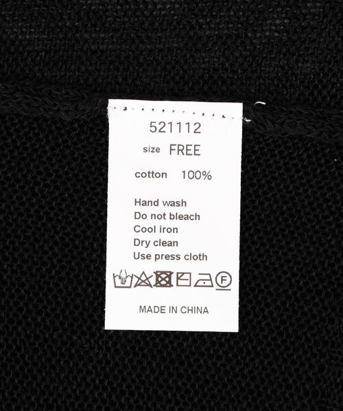 BEAVER（ビーバー）の「B omnivore/ビーオムニボー　ギマコットン変形ジレ（タンクトップ・レディース・ブラック・F）」の12枚目の写真