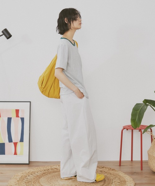 MERLOT(メルロー)の「ベーシックボーダーリンガーT(Tシャツ/カットソー・レディース・グリーン/レッド/ブラック・FREE)」の14枚目の写真