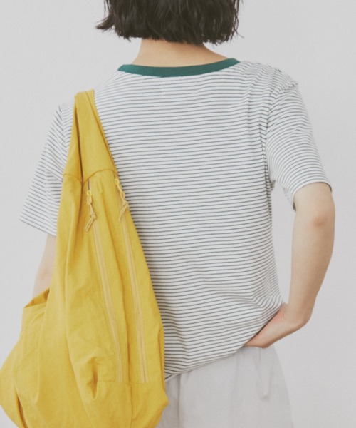 MERLOT(メルロー)の「ベーシックボーダーリンガーT(Tシャツ/カットソー・レディース・グリーン/レッド/ブラック・FREE)」の12枚目の写真