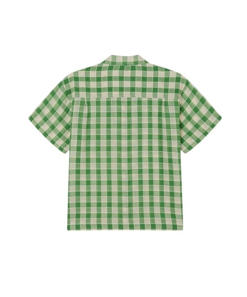 OBEY（オベイ）の「【OBEY】 WELDON WOVEN SHORT SLEEVE SHIRT（シャツ/ブラウス・メンズ・ネイビー/グリーン・MEDIUM/LARGE）」の3枚目の写真