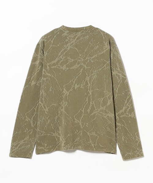 BEAMS（ビームス）の「リラックスフィット スプラッシュジャカード ロングスリーブ Tシャツ（Tシャツ/カットソー・メンズ・セージグリーン/ブラック・S/M/L/XL）」の13枚目の写真