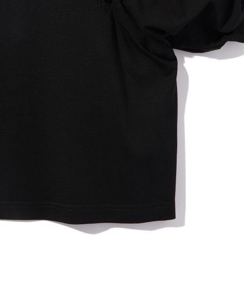 ketty(ケティ)の「スムースギャザースリーブカットトップス≪洗濯機で洗える≫(Tシャツ/カットソー・レディース・ブラック/ホワイト・M)」の20枚目の写真