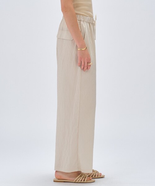 cloenc(クロエンス)の「【セットアップ/手洗い可】ストライプイージーパンツ(その他パンツ・レディース・アイボリー系2/ブラック系2/ベージュ系その他6・02/01/03)」の7枚目の写真