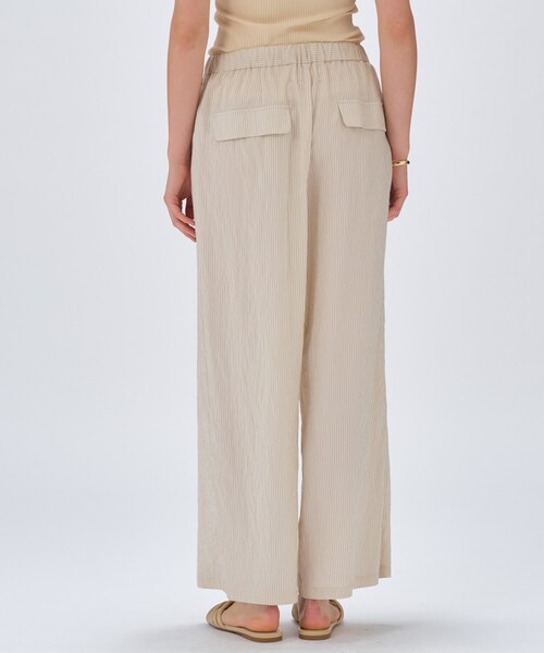 cloenc(クロエンス)の「【セットアップ/手洗い可】ストライプイージーパンツ(その他パンツ・レディース・アイボリー系2/ブラック系2/ベージュ系その他6・02/01/03)」の8枚目の写真