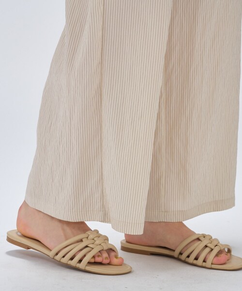 cloenc(クロエンス)の「【セットアップ/手洗い可】ストライプイージーパンツ(その他パンツ・レディース・アイボリー系2/ブラック系2/ベージュ系その他6・02/01/03)」の12枚目の写真