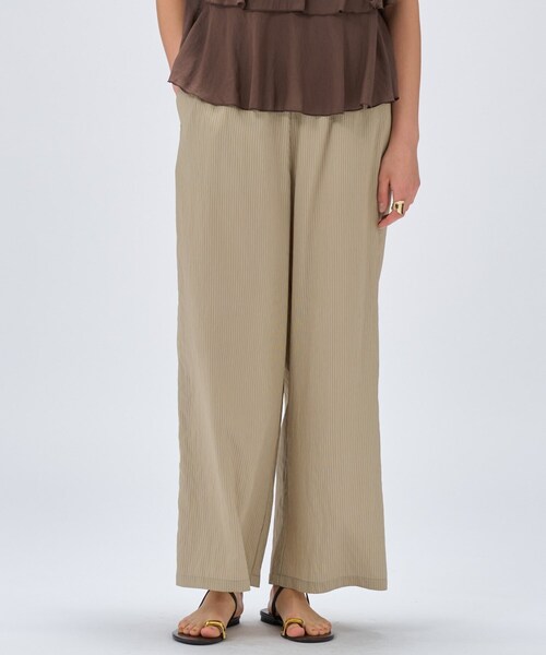 cloenc(クロエンス)の「【セットアップ/手洗い可】ストライプイージーパンツ(その他パンツ・レディース・アイボリー系2/ブラック系2/ベージュ系その他6・02/01/03)」の15枚目の写真