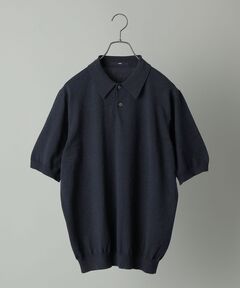 MORGANO / 別注 コットン ショートスリーブ ニット ポロシャ　24SS BEAMS MEN｜【別注】MORGANO / コットン ショートスリーブ
