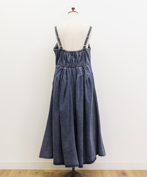 CLETTE(クレット)の「サイドベルトデニムジャンスカ(ワンピース・レディース・ブルー/ネイビー・4L/3L/LL)」の16枚目の写真