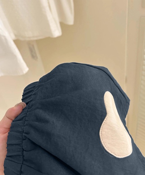 aimoha（アイモハ）の「【-aimoha-KIDS-】キッズ　ハートポケット配色セットアップ (SS)（セットアップ・キッズ・ネイビー・130/120/110/100/90/80）」の7枚目の写真