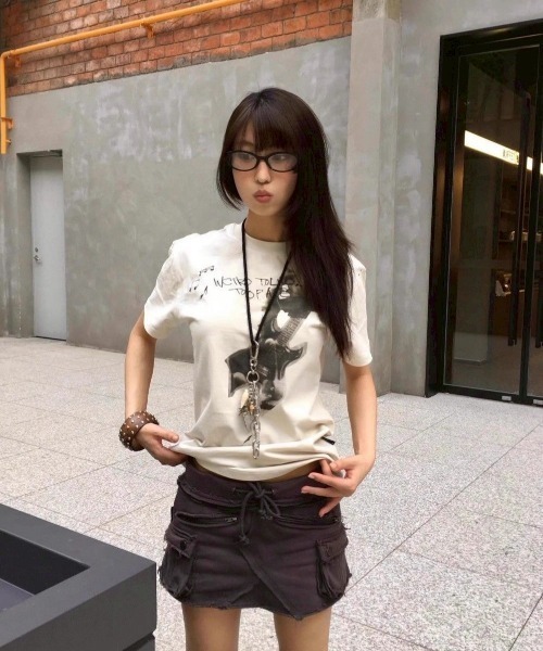 UP START(アップスタート)の「【LAMPOON】ギタープリントカットソー(Tシャツ/カットソー・レディース・ホワイト・SMALL/MEDIUM/LARGE)」の3枚目の写真