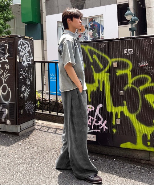 sedacle(セダクル)の「サイドタックラメスラックス(スラックス・レディース・ブラック/ブラック系その他/グレー・SMALL/MEDIUM/LARGE)」の8枚目の写真