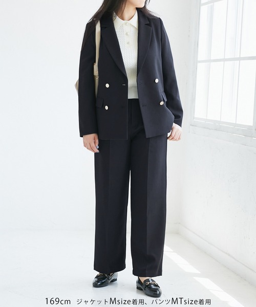 WEB限定・ミドル丈】レディハンサムシリーズ ウールライク金ボタン