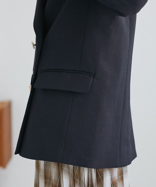 WEB限定・ミドル丈】レディハンサムシリーズ ウールライク金ボタン