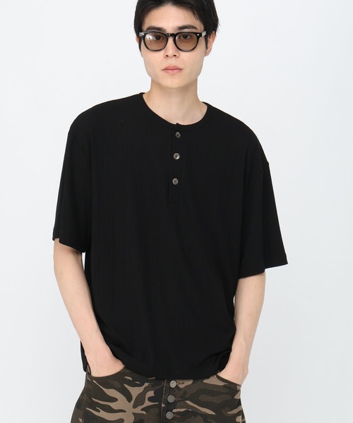 3.3 Field Trip （3.3フィールドトリップ）の「3.3 Field Trip／ヘンリールーズＴシャツ（Tシャツ/カットソー・メンズ・ホワイト/ブラウン/ブラック・MEDIUM/LARGE）」の3枚目の写真