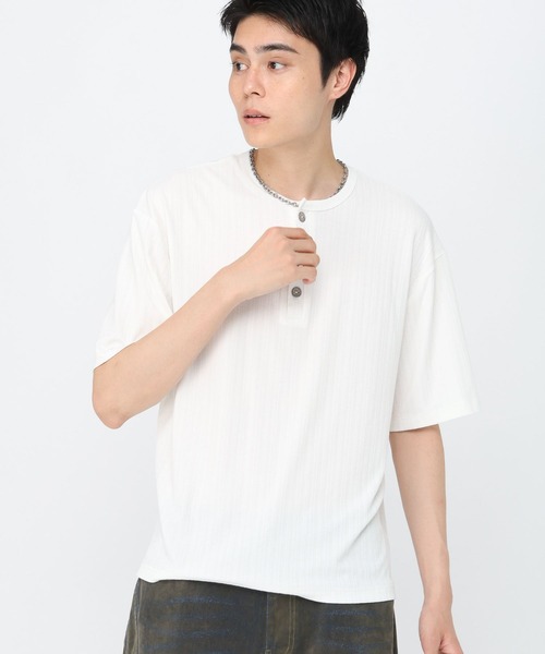 3.3 Field Trip （3.3フィールドトリップ）の「3.3 Field Trip／ヘンリールーズＴシャツ（Tシャツ/カットソー・メンズ・ホワイト/ブラウン/ブラック・MEDIUM/LARGE）」の9枚目の写真