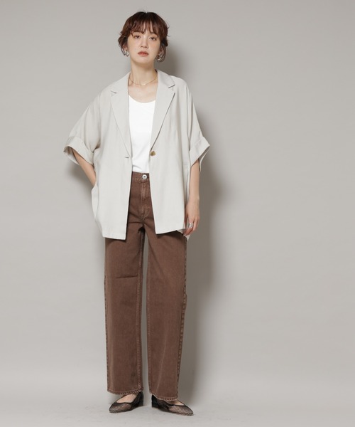 upperhights(アッパーハイツ)の「upper hights/THE NIECE MID-RISE ブラウン(デニムパンツ・レディース・ブラウン・22/23/24)」の13枚目の写真