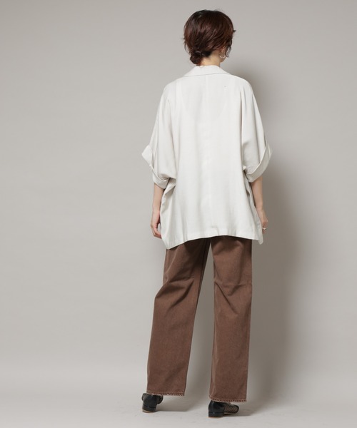upperhights(アッパーハイツ)の「upper hights/THE NIECE MID-RISE ブラウン(デニムパンツ・レディース・ブラウン・22/23/24)」の2枚目の写真