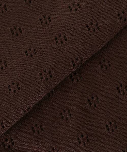 MAJESTIC LEGON（マジェスティックレゴン）の「キャミセットフラワーアイレットクルーカーデ（カーディガン/ボレロ・レディース・アイボリー/ネイビー/レッド/ブラウン・MEDIUM）」の6枚目の写真