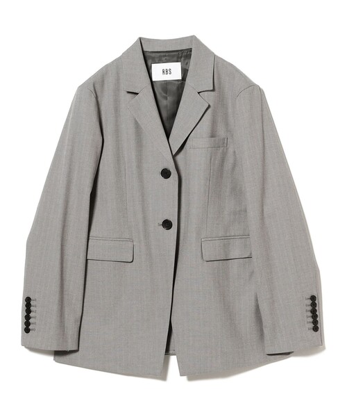 Ray BEAMS(レイビームス)の「RBS / ヘリンボーン 2ボタン ジャケット(テーラードジャケット・レディース・シルバー/ダークブラウン・0/1)」の10枚目の写真