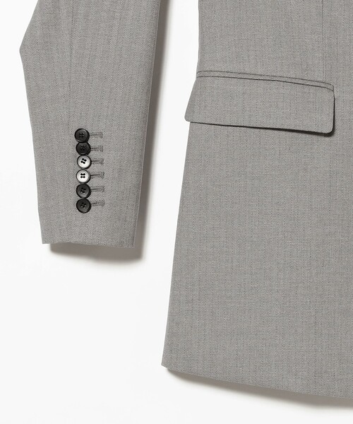 Ray BEAMS(レイビームス)の「RBS / ヘリンボーン 2ボタン ジャケット(テーラードジャケット・レディース・シルバー/ダークブラウン・0/1)」の12枚目の写真