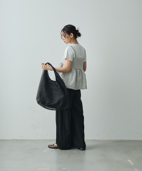 Lunea（ルネア）の「オーガンジートートバッグ（トートバッグ・レディース・アイボリー/ブラック・FREE）」の9枚目の写真