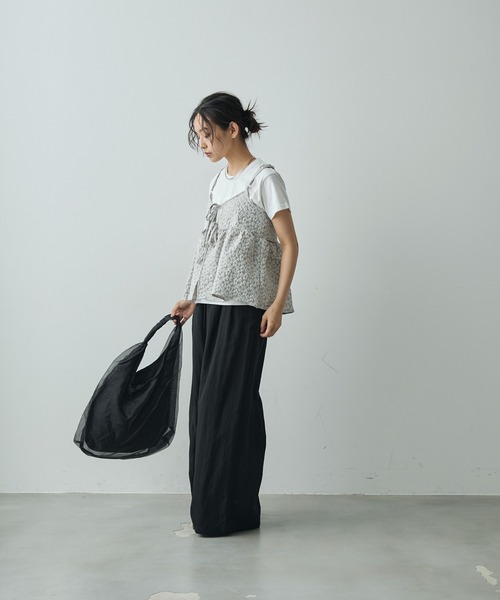 Lunea（ルネア）の「オーガンジートートバッグ（トートバッグ・レディース・アイボリー/ブラック・FREE）」の10枚目の写真