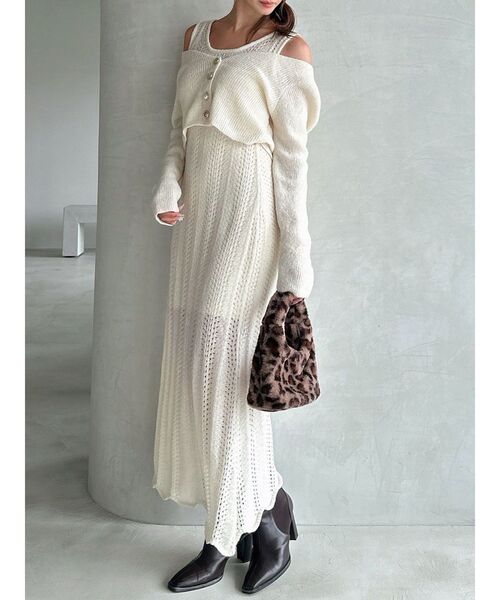 極美品✨RESEXXY リゼクシー アンサンブルレースニットワンピース アンサンブルレースニットワンピース（ワンピース）｜RESEXXY