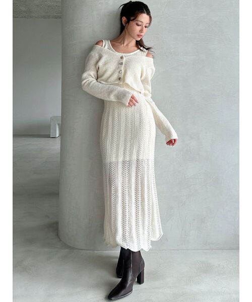 極美品✨RESEXXY リゼクシー アンサンブルレースニットワンピース アンサンブルレースニットワンピース（ワンピース）｜RESEXXY