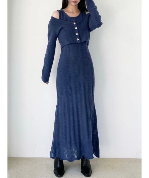 アンサンブルレースニットワンピース（ワンピース）｜RESEXXY