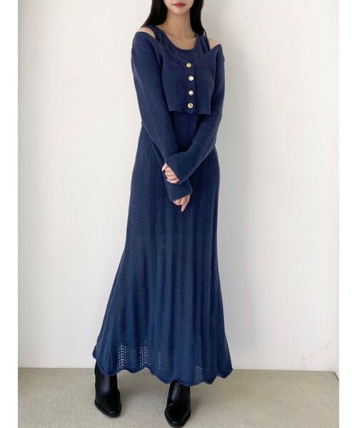 アンサンブルレースニットワンピース（ワンピース）｜RESEXXY