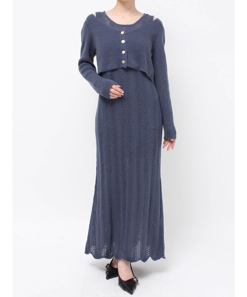 アンサンブルレースニットワンピース（ワンピース）｜RESEXXY