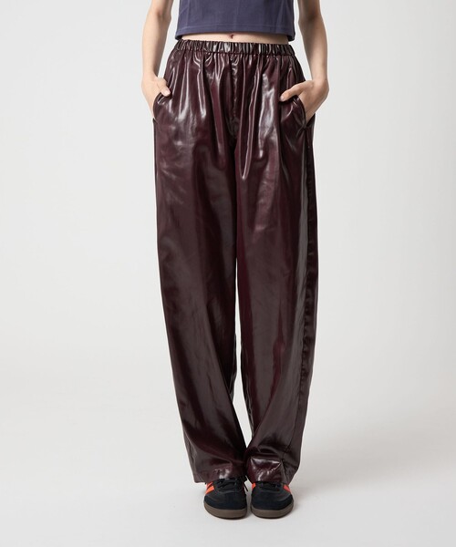 6（ロク）の「＜6(ROKU)＞ポリエステル サテン パンツ 25FW（その他パンツ・レディース・ベージュ/ワイン・38/36）」の19枚目の写真