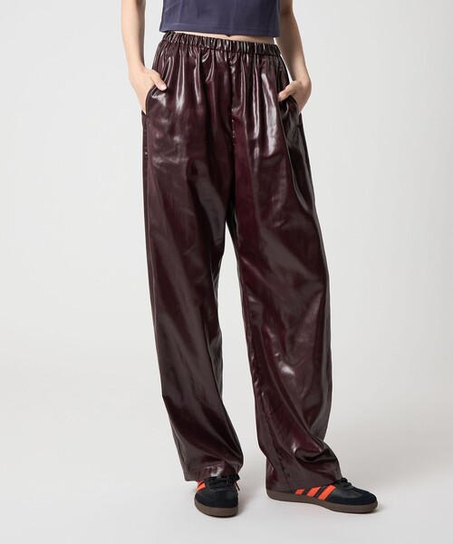 6（ロク）の「＜6(ROKU)＞ポリエステル サテン パンツ 25FW（その他パンツ・レディース・ベージュ/ワイン・38/36）」の20枚目の写真