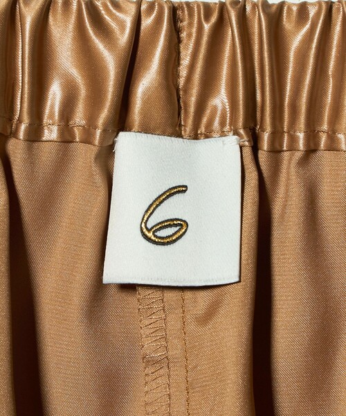 6（ロク）の「＜6(ROKU)＞ポリエステル サテン パンツ 25FW（その他パンツ・レディース・ベージュ/ワイン・38/36）」の16枚目の写真