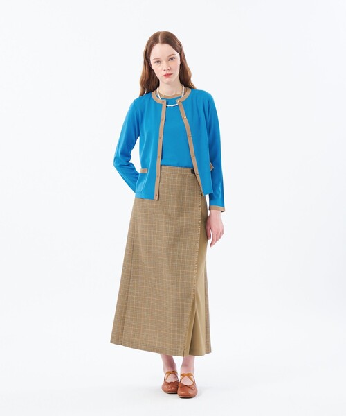 MACKINTOSH PHILOSOPHY(マッキントッシュ フィロソフィー)の「【ROYTON(ロイトン)】リネンミックスニット(カーディガン/ボレロ・レディース・ベージュ/ライトブルー/ダークネイビー・36/38)」の4枚目の写真