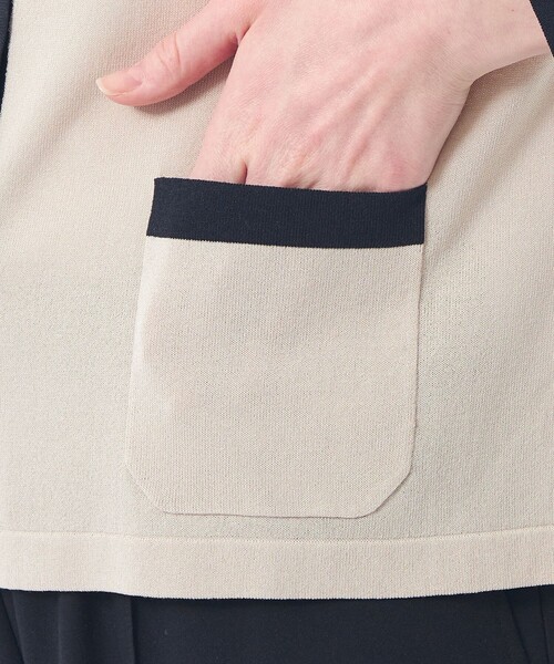 MACKINTOSH PHILOSOPHY(マッキントッシュ フィロソフィー)の「【ROYTON(ロイトン)】リネンミックスニット(カーディガン/ボレロ・レディース・ベージュ/ライトブルー/ダークネイビー・36/38)」の10枚目の写真