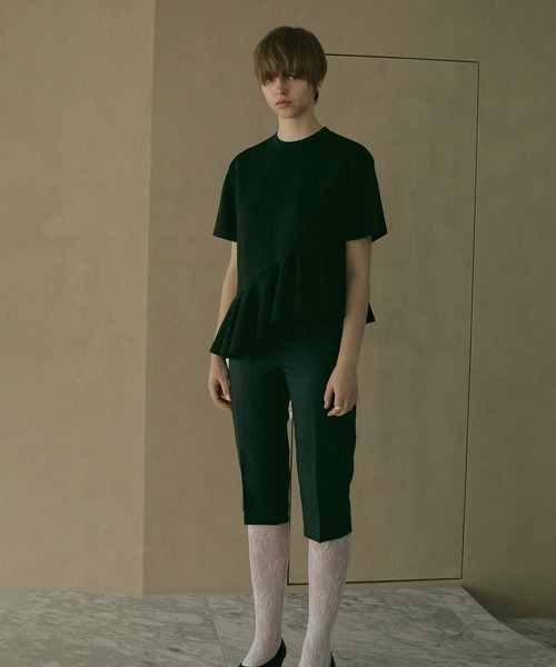 FRILL DESIGN CUT TOPS（Tシャツ/カットソー）｜MANOF（マノフ）の