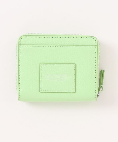 【新品未使用】マークジェイコブス　二つ折り財布 グリーン　緑コンパクトウォレット THE LEATHER MINI COMPACT WALLET/ザ レザー ミニ コンパクト