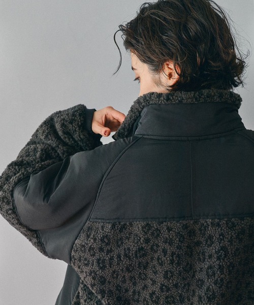 niko and...(ニコアンド)の「アソートWARMボアジャケット(その他アウター・レディース・ブラウン/チャコール/ネイビー/クリーム/アイボリー・MEDIUM/LONG)」の14枚目の写真