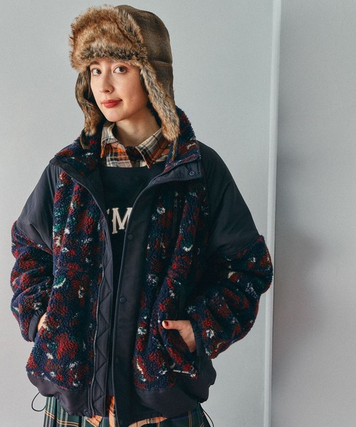 niko and...(ニコアンド)の「アソートWARMボアジャケット(その他アウター・レディース・ブラウン/チャコール/ネイビー/クリーム/アイボリー・MEDIUM/LONG)」の18枚目の写真