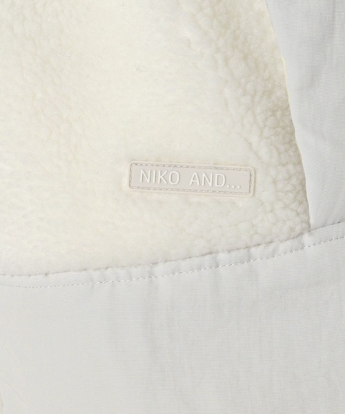 niko and...(ニコアンド)の「アソートWARMボアジャケット(その他アウター・レディース・ブラウン/チャコール/ネイビー/クリーム/アイボリー・MEDIUM/LONG)」の6枚目の写真